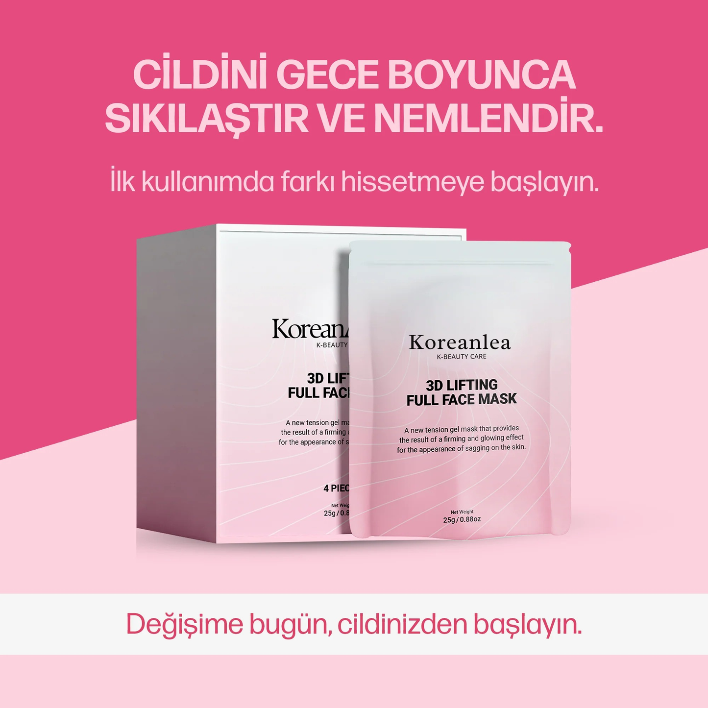 Koreanlea 3D Lifting Sıkılaştırıcı Botoks Etkili Maske
