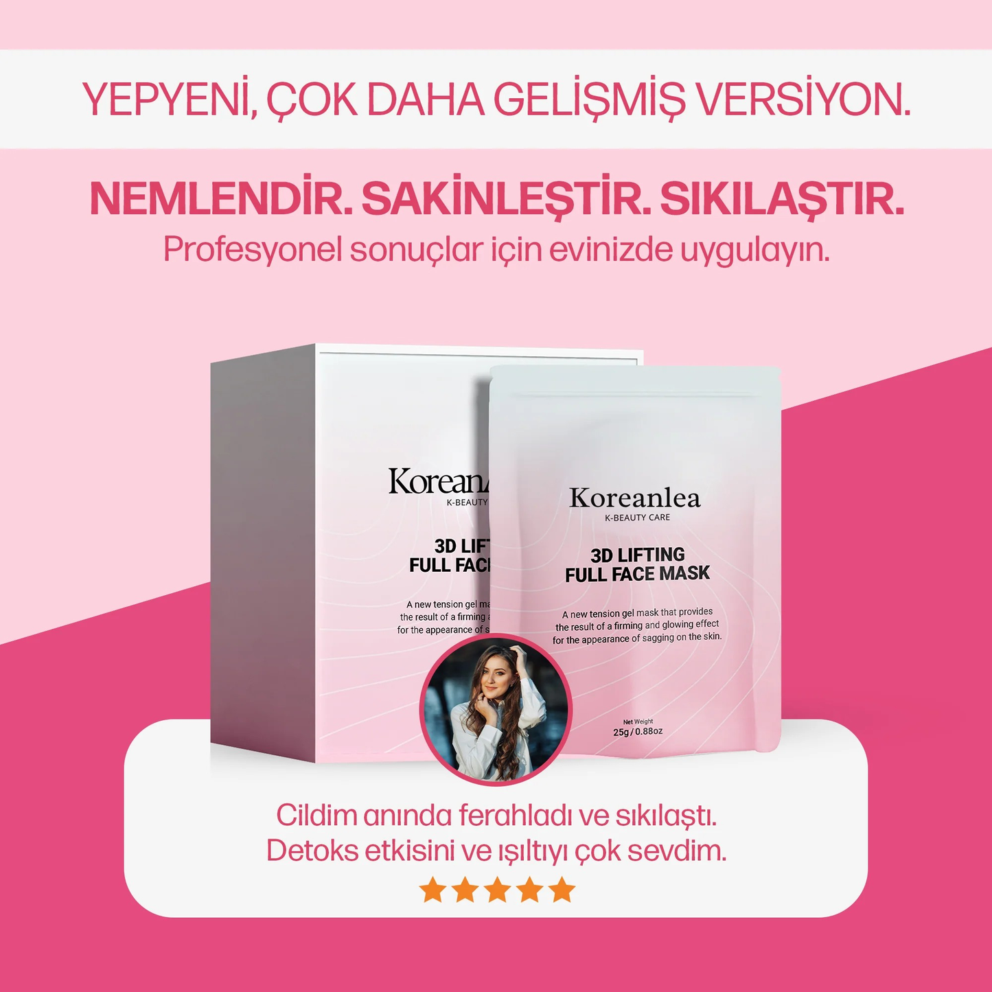 Koreanlea 3D Lifting Sıkılaştırıcı Botoks Etkili Maske